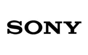 The image displays the Sony logo in black letters on a white background. The text 'SONY' is written in bold, uppercase font.